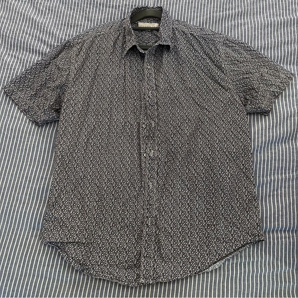 Button Down Short Sleeve Floral Shirt